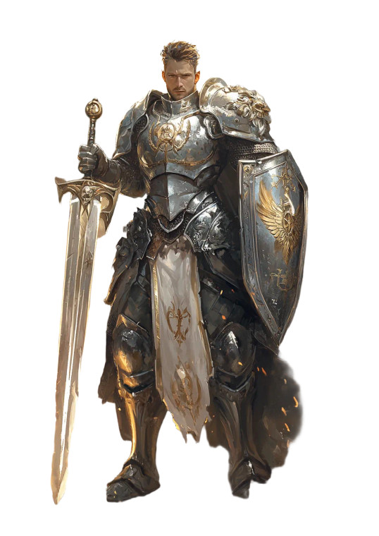 Heroic Silver Knight Vinyl Car Decal Sticker – Waterproof & UV-Resistant 8"