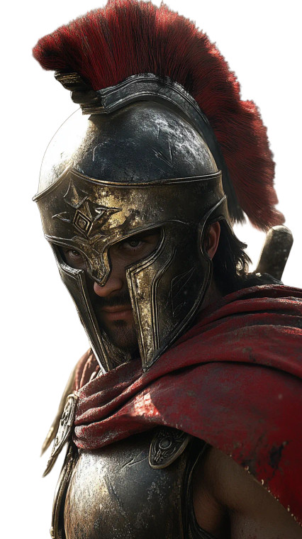 Spartan Warrior V167 Vinyl Car Decal Sticker – Waterproof & UV-Resistant 8"