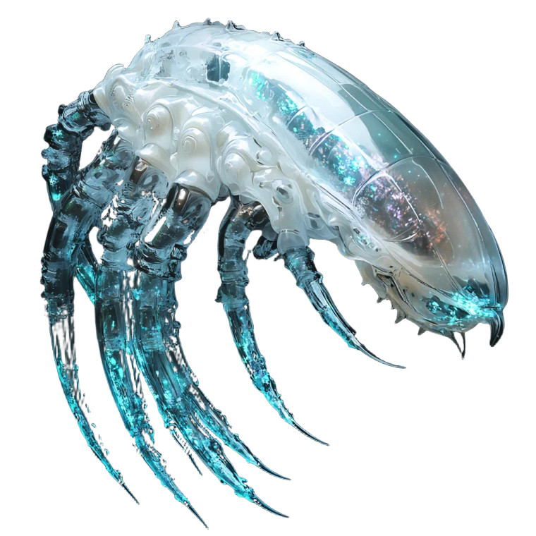 Bioluminescent Deep-Sea Predator Vinyl Car Decal Sticker – Waterproof & UV-Resistant 8"