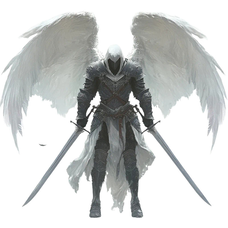 Winged Knight V8 Vinyl Car Decal Sticker – Waterproof & UV-Resistant 8"