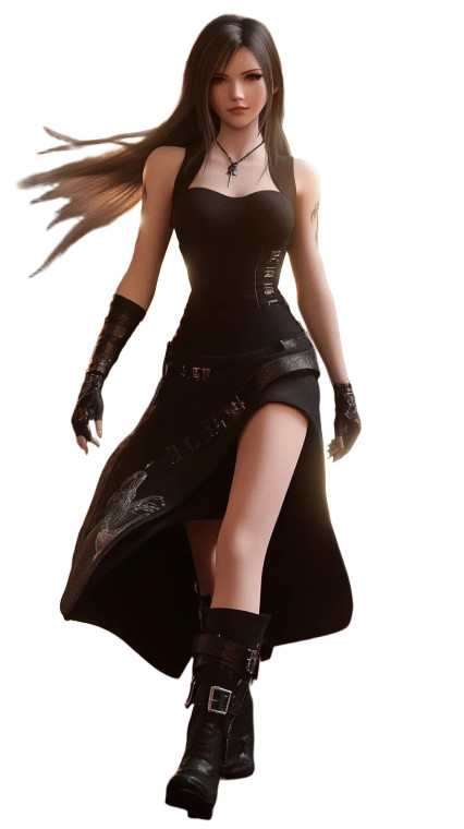 Fantasy Witch Tifa Vinyl Car Decal Sticker – Waterproof & UV-Resistant 8"