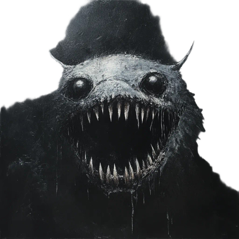 Creepy Nice Creature Vinyl Car Decal Sticker – Waterproof & UV-Resistant 8"