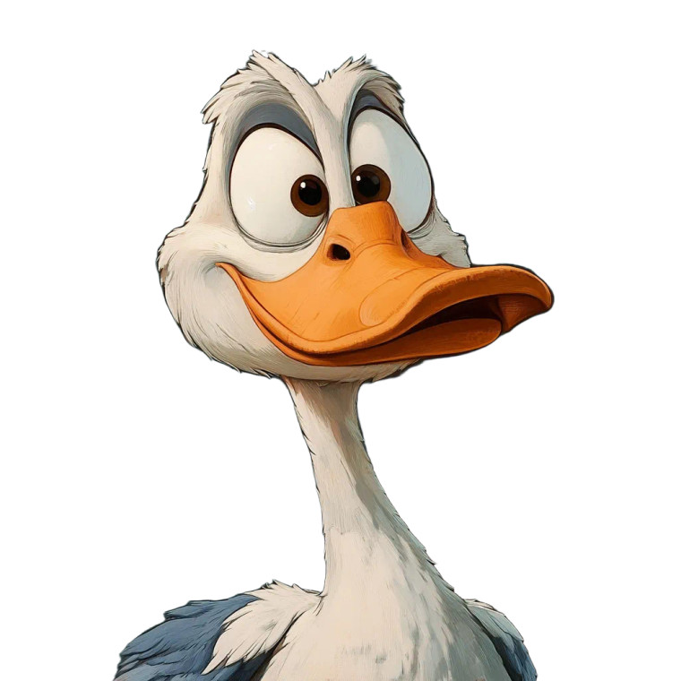 Stupid Goose Vinyl Car Decal Sticker – Waterproof & UV-Resistant 8"