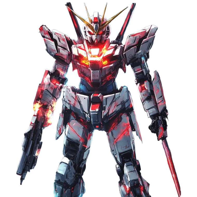 Chinese Sci-Fi Mecha Vinyl Car Decal Sticker – Waterproof & UV-Resistant 8"