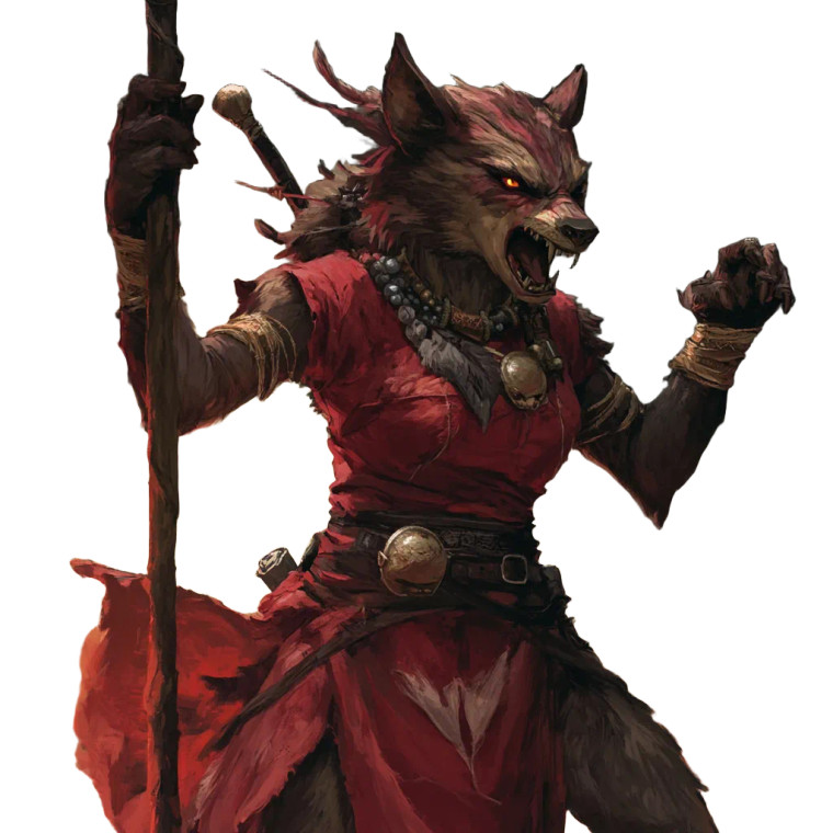 Angry Gnoll Shaman Vinyl Car Decal Sticker – Waterproof & UV-Resistant 8"