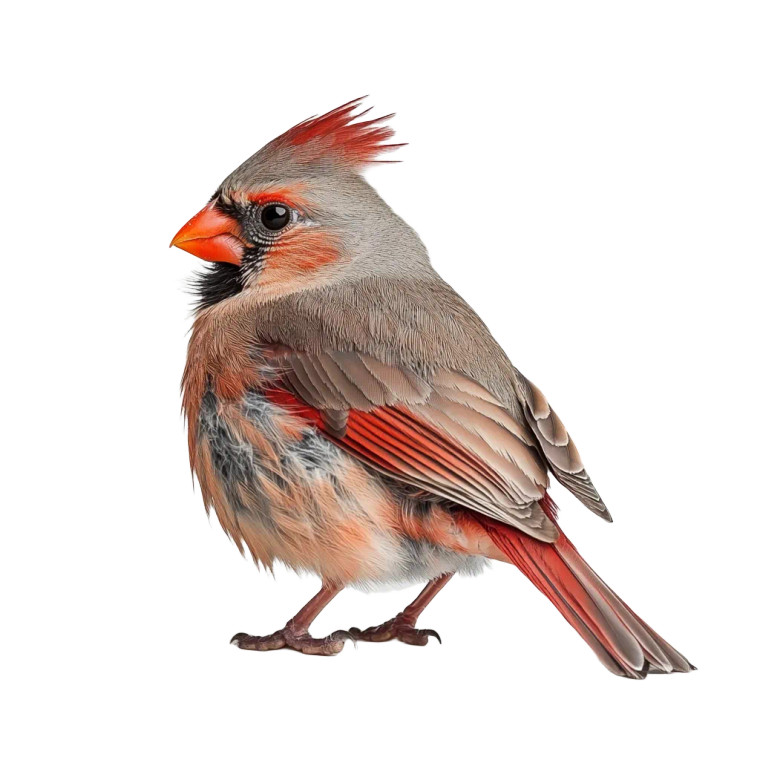 Northern Cardinal V2 Vinyl Car Decal Sticker – Waterproof & UV-Resistant 8"
