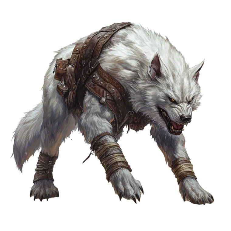 Warg Beast Vinyl Car Decal Sticker – Waterproof & UV-Resistant 8"