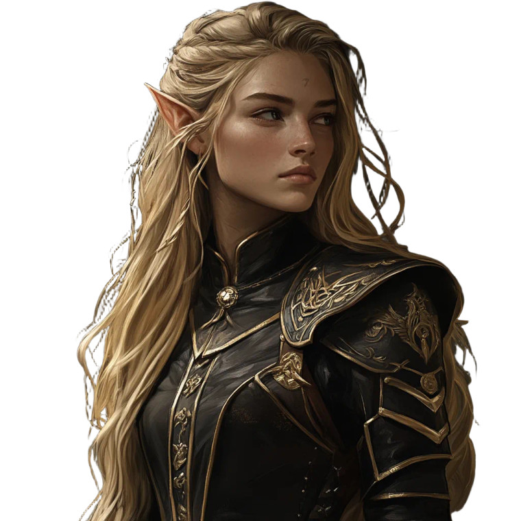 High Elf Warrior V2 Vinyl Car Decal Sticker – Waterproof & UV-Resistant 8"