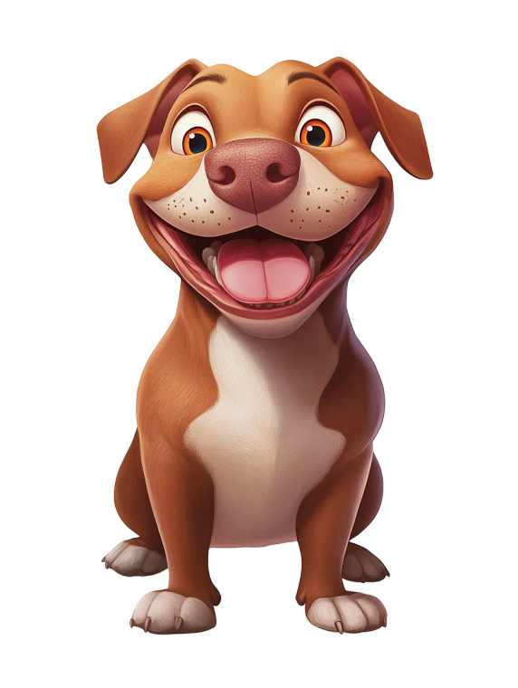 Disney Pixar Pitbull Vinyl Car Decal Sticker – Waterproof & UV-Resistant 8"