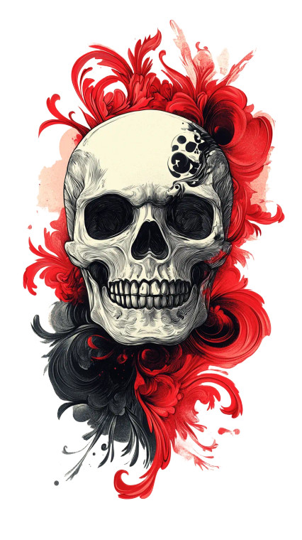 Logo Skull Vinyl Car Decal Sticker – Waterproof & UV-Resistant 8"