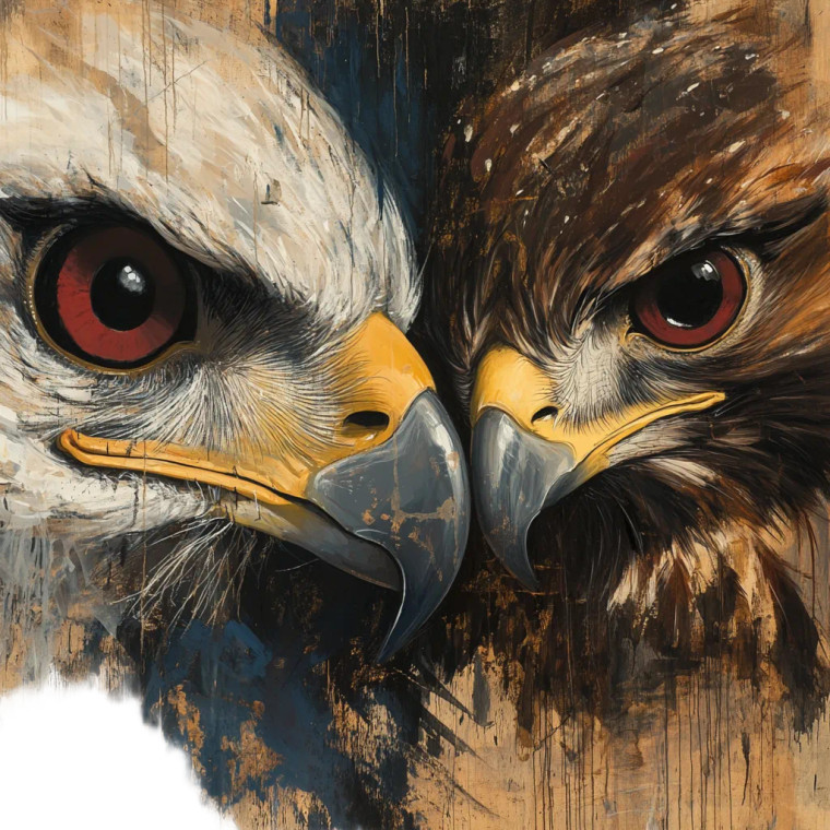 Majestic Birds Art Vinyl Car Decal Sticker – Waterproof & UV-Resistant 8"