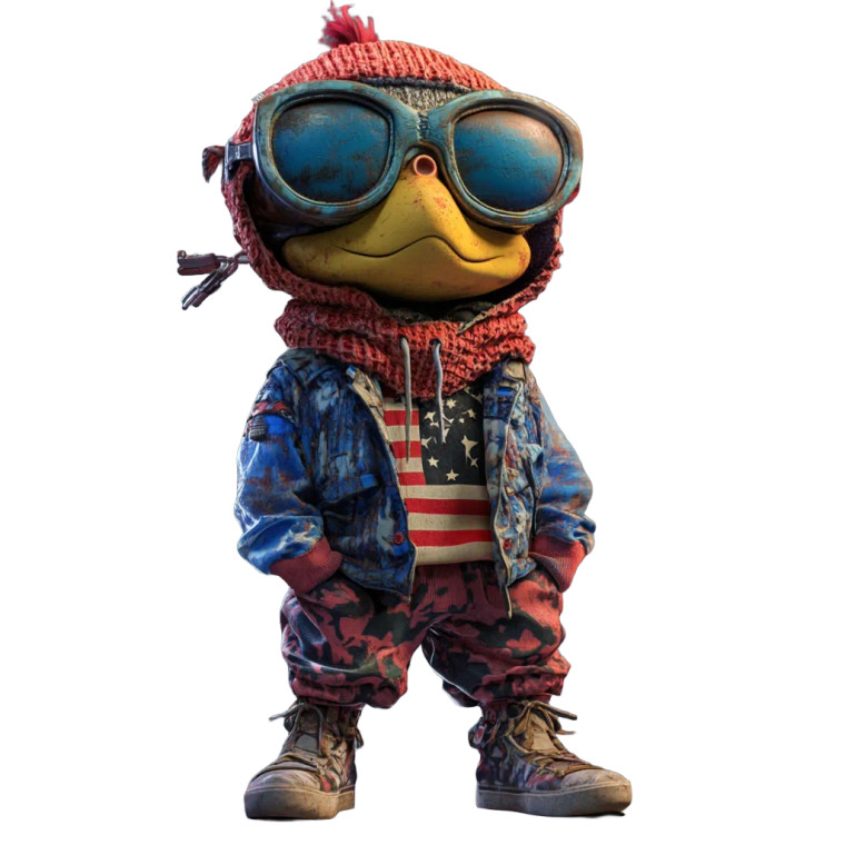 Vintage American Character Vinyl Car Decal Sticker – Waterproof & UV-Resistant 8"