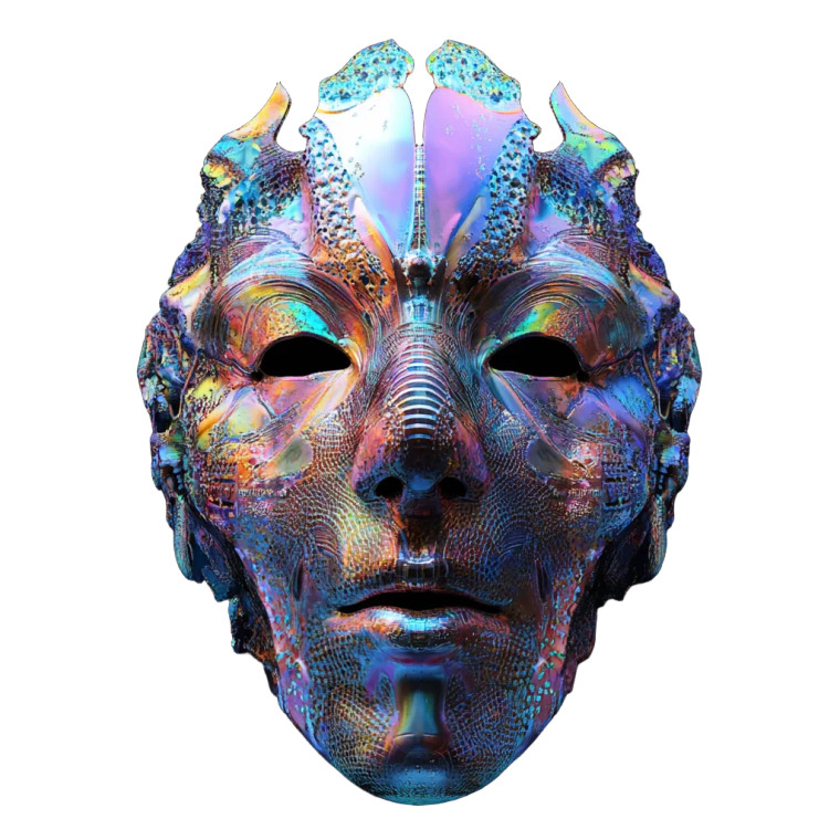 Digital Mask Vinyl Car Decal Sticker – Waterproof & UV-Resistant 8"