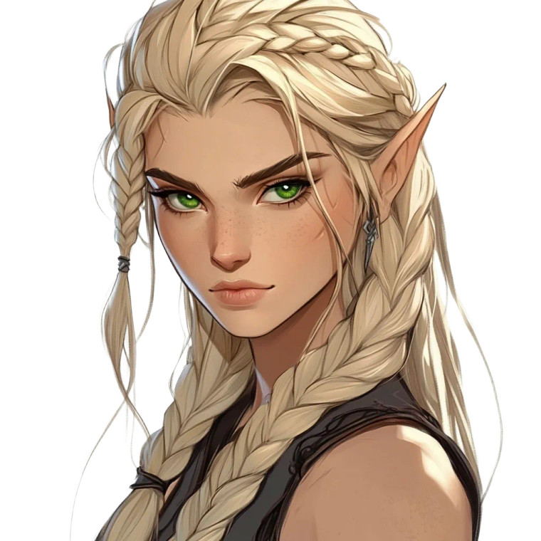 Fierce High Elf Vinyl Car Decal Sticker – Waterproof & UV-Resistant 8"