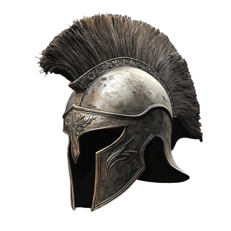 Spartan Helmet V6 Vinyl Car Decal Sticker – Waterproof & UV-Resistant 8"