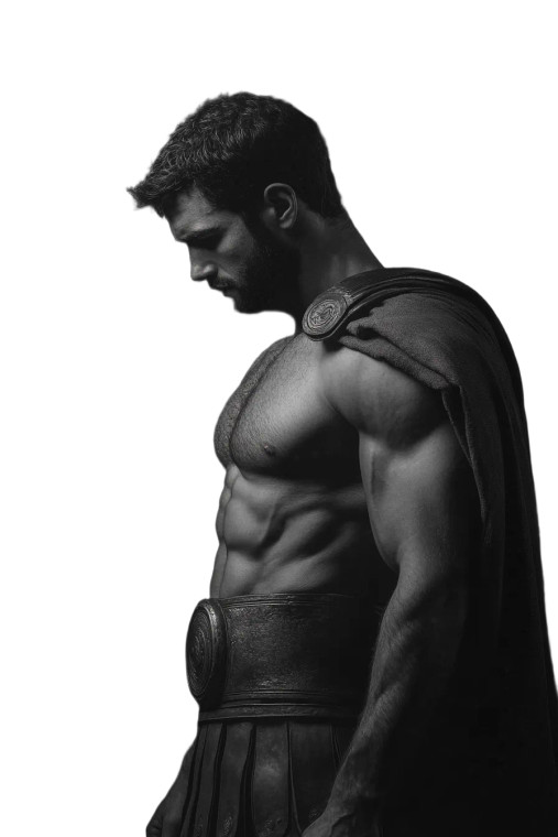 Roman Spartan Vinyl Car Decal Sticker – Waterproof & UV-Resistant 8"