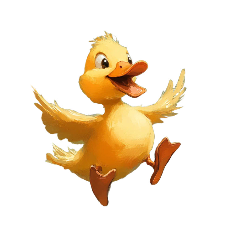 Flying Yellow Duck Vinyl Car Decal Sticker – Waterproof & UV-Resistant 8"