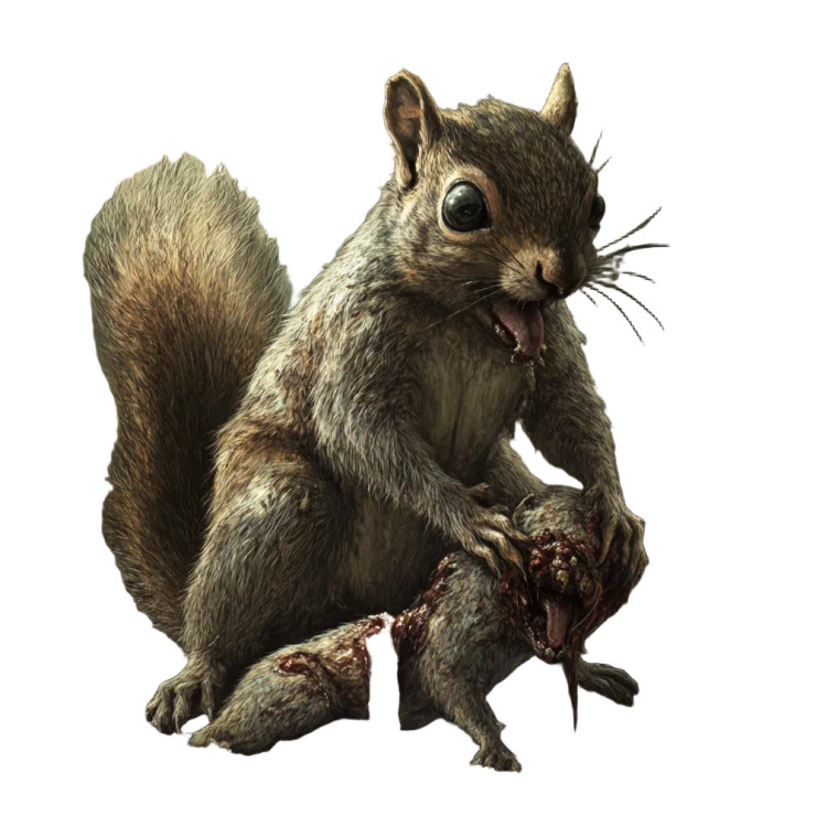 Tormenting Squirrels Vinyl Car Decal Sticker – Waterproof & UV-Resistant 8"