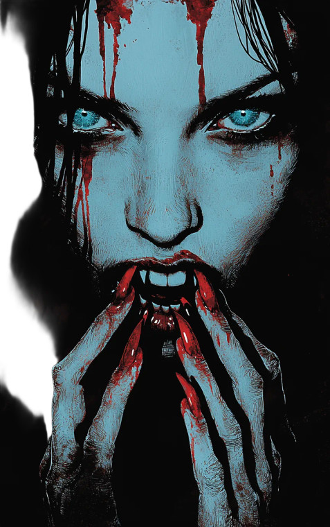 Vampire Horror Cover Vinyl Car Decal Sticker – Waterproof & UV-Resistant 8"