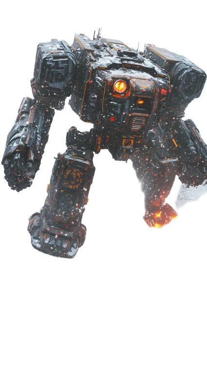 Giant Mechs Battle V2 Vinyl Car Decal Sticker – Waterproof & UV-Resistant 8"