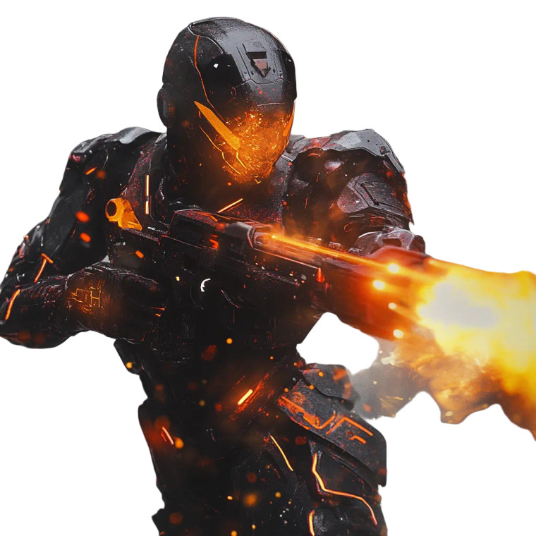 Mecha Armored Suit Vinyl Car Decal Sticker – Waterproof & UV-Resistant 8"