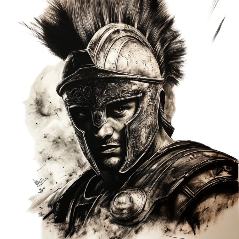 Spartan Warrior Tattoo V21 Vinyl Car Decal Sticker – Waterproof & UV-Resistant 8"