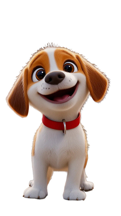 Cute Puppy Smiling Vinyl Car Decal Sticker – Waterproof & UV-Resistant 8"