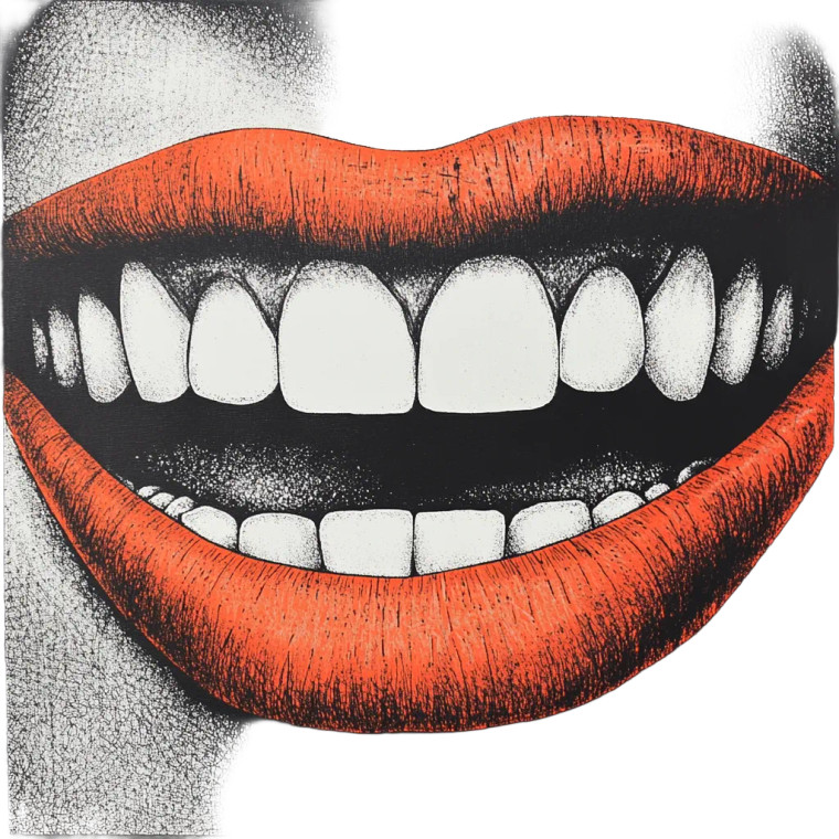 Amazing Smile Vinyl Car Decal Sticker – Waterproof & UV-Resistant 8"