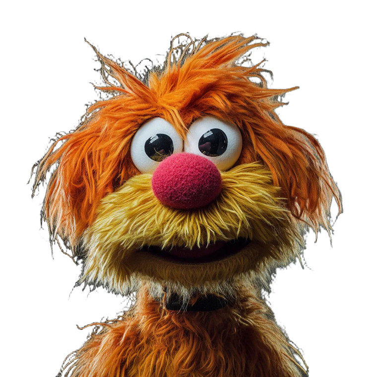 Dog Muppet Vinyl Car Decal Sticker – Waterproof & UV-Resistant 8"