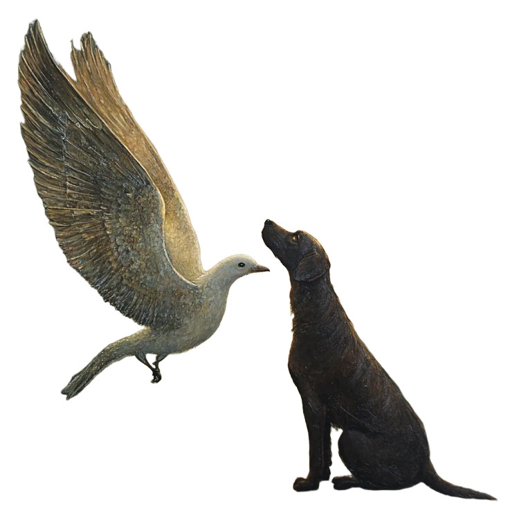 Angelic Companions Vinyl Car Decal Sticker – Waterproof & UV-Resistant 8"