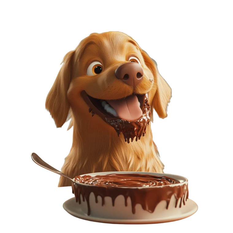 Happy Nutella Dog Vinyl Car Decal Sticker – Waterproof & UV-Resistant 8"