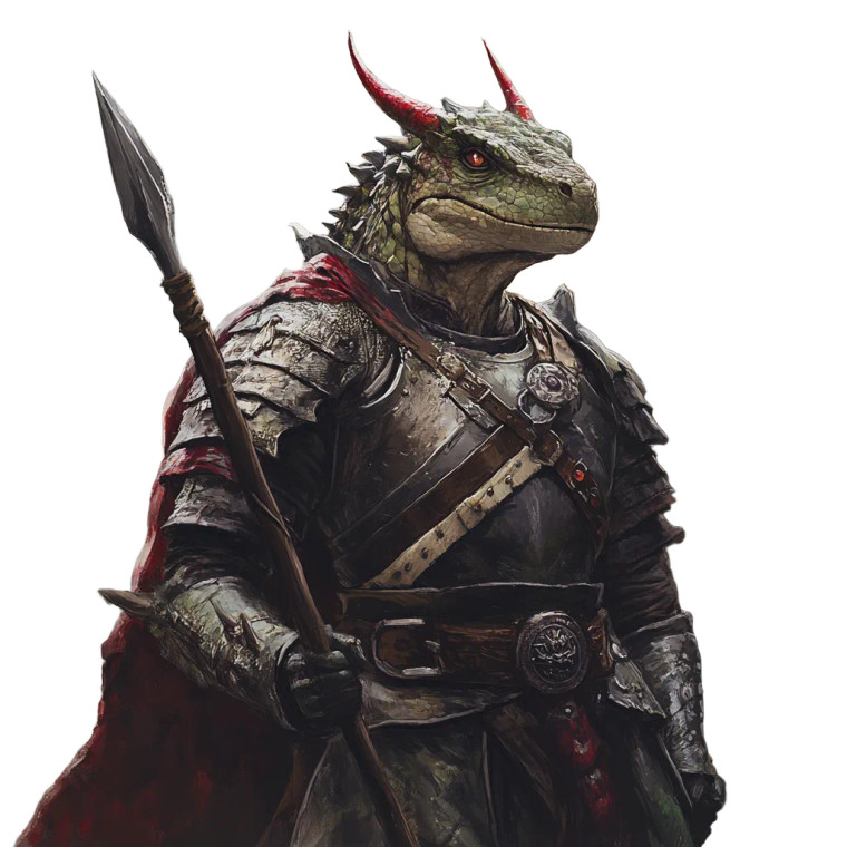 Lizard Man Warrior Vinyl Car Decal Sticker – Waterproof & UV-Resistant 8"