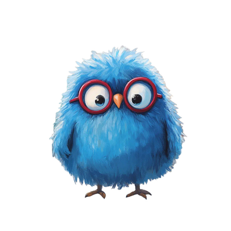 Sad Fluffy Owl Vinyl Car Decal Sticker – Waterproof & UV-Resistant 8"