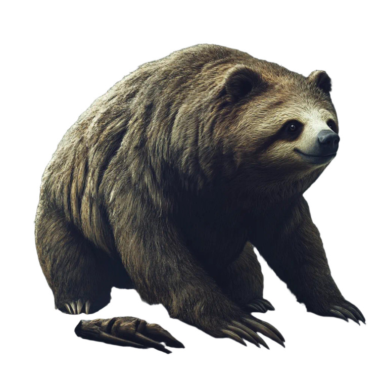 Bear-Sloth Hybrid Vinyl Car Decal Sticker – Waterproof & UV-Resistant 8"