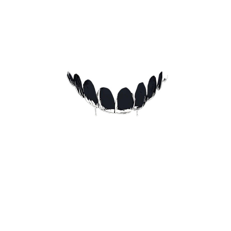 Horrifying Smile V2 Vinyl Car Decal Sticker – Waterproof & UV-Resistant 8"