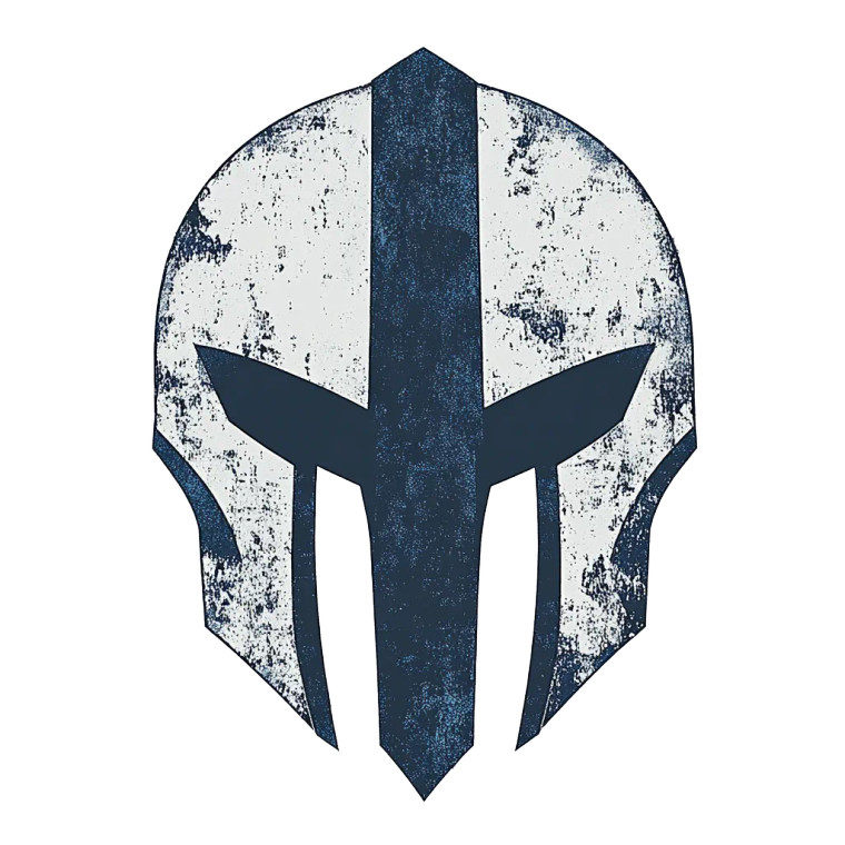 Spartan Helmet Logo V25 Vinyl Car Decal Sticker – Waterproof & UV-Resistant 8"