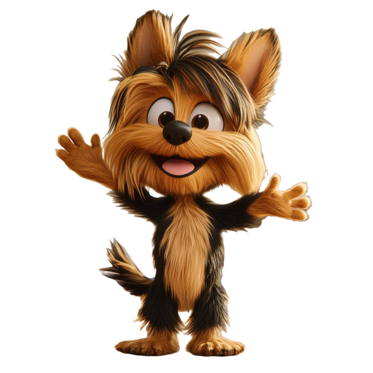 Yorki Dog Wave Vinyl Car Decal Sticker – Waterproof & UV-Resistant 8"