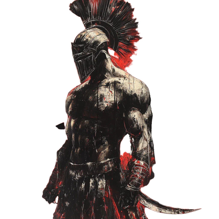 Spartan Warrior God V3 Vinyl Car Decal Sticker – Waterproof & UV-Resistant 8"