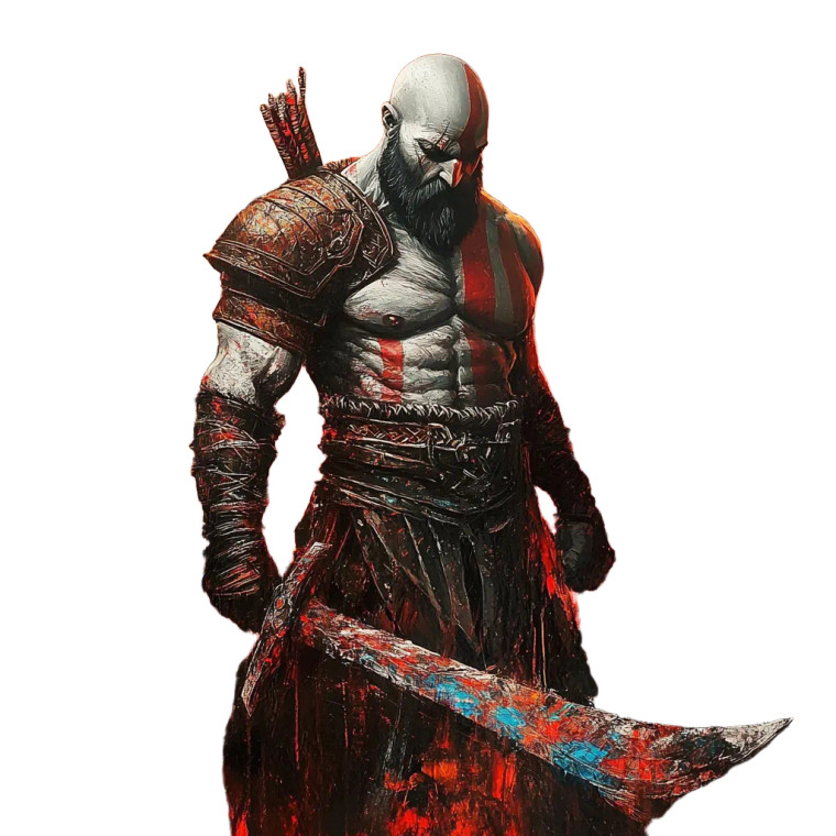 Kratos - God Of War Vinyl Car Decal Sticker – Waterproof & UV-Resistant 8"