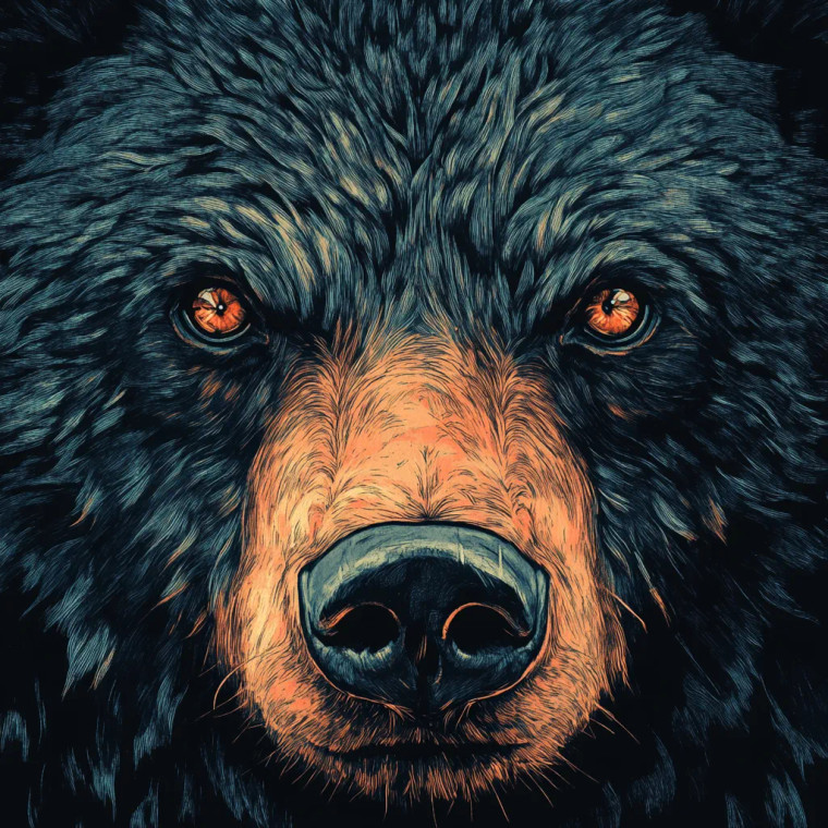 Spectacled Bear Vinyl Car Decal Sticker – Waterproof & UV-Resistant 8"