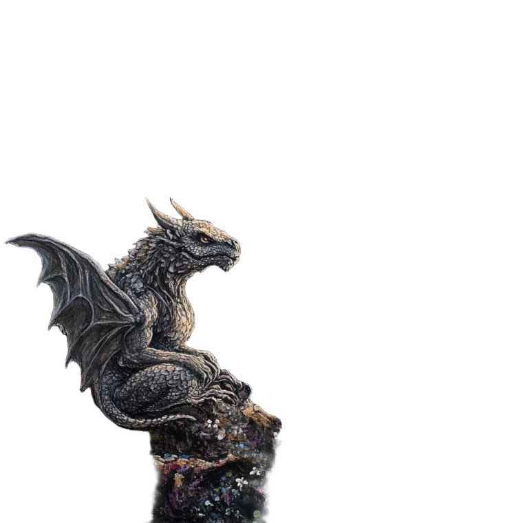 Moonlit Gargoyle Fantasy Vinyl Car Decal Sticker – Waterproof & UV-Resistant 8"