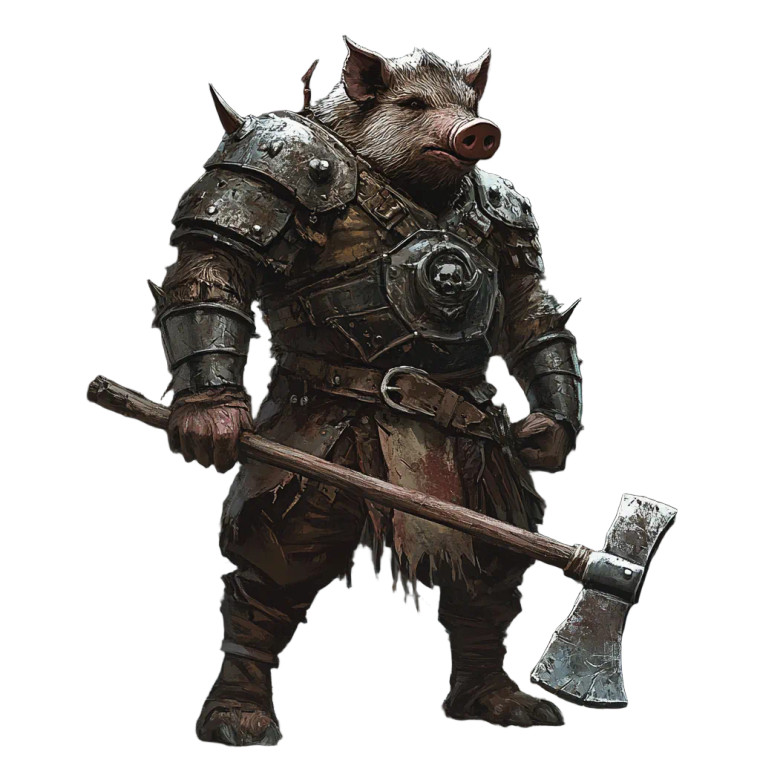 Boar Warrior Vinyl Car Decal Sticker – Waterproof & UV-Resistant 8"