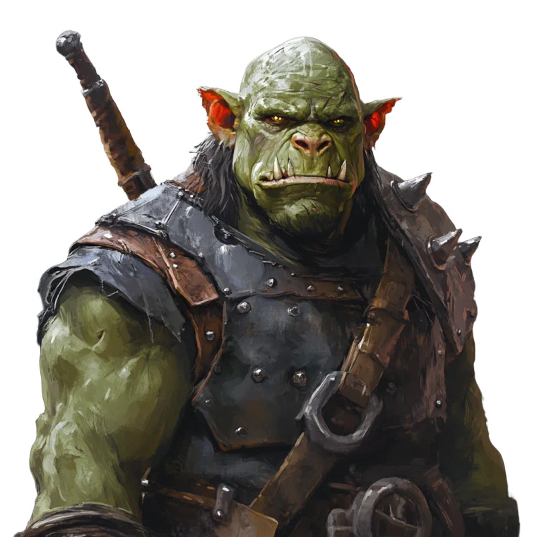 Battle-Hardened Orc Vinyl Car Decal Sticker – Waterproof & UV-Resistant 8"