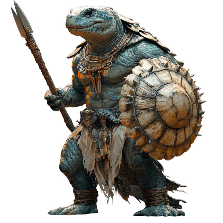 Therianthrope Turtle Warrior Vinyl Car Decal Sticker – Waterproof & UV-Resistant 8"