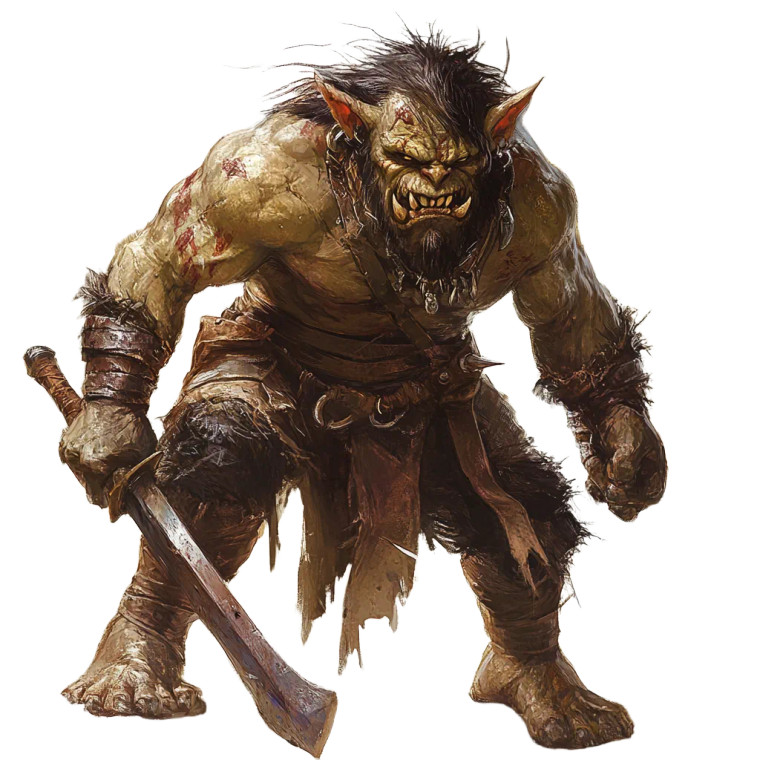 Goblin Barbarian V2 Vinyl Car Decal Sticker – Waterproof & UV-Resistant 8"