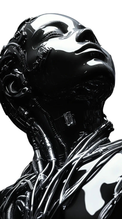 Futuristic Sleeping Child Vinyl Car Decal Sticker – Waterproof & UV-Resistant 8"