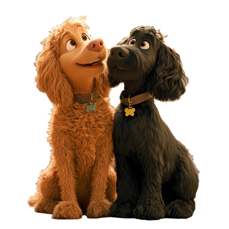 Goldendoodle Duo Vinyl Car Decal Sticker – Waterproof & UV-Resistant 8"