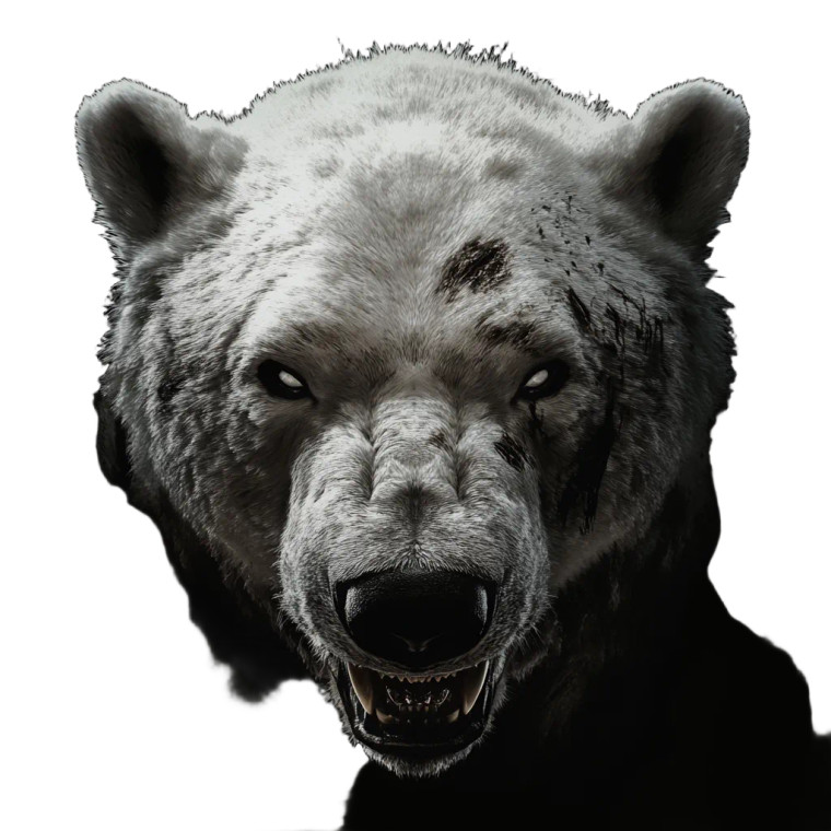 Angry Polar Bear Vinyl Car Decal Sticker – Waterproof & UV-Resistant 8"