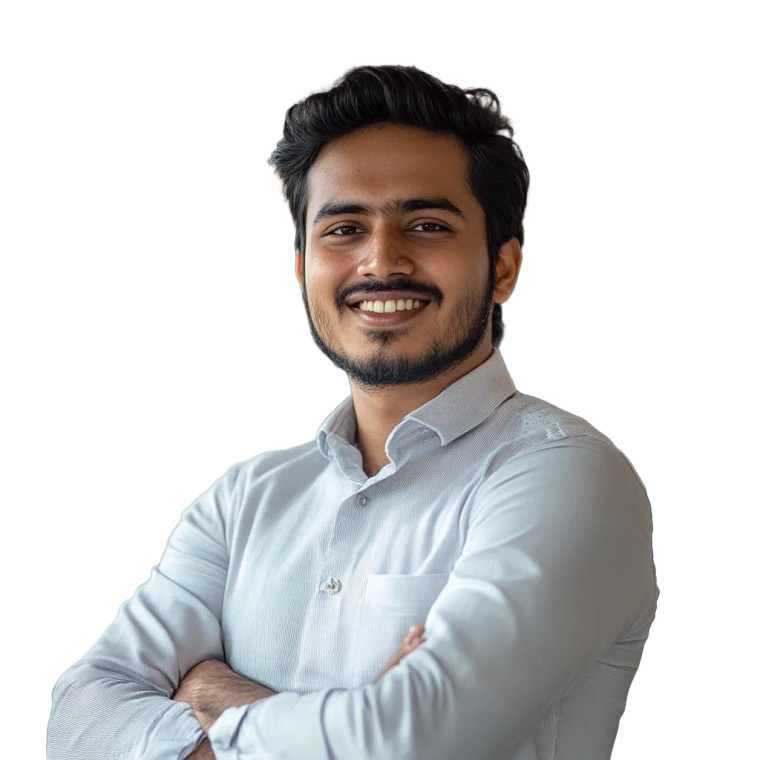 Indian Salesman Smiling Vinyl Car Decal Sticker – Waterproof & UV-Resistant 8"