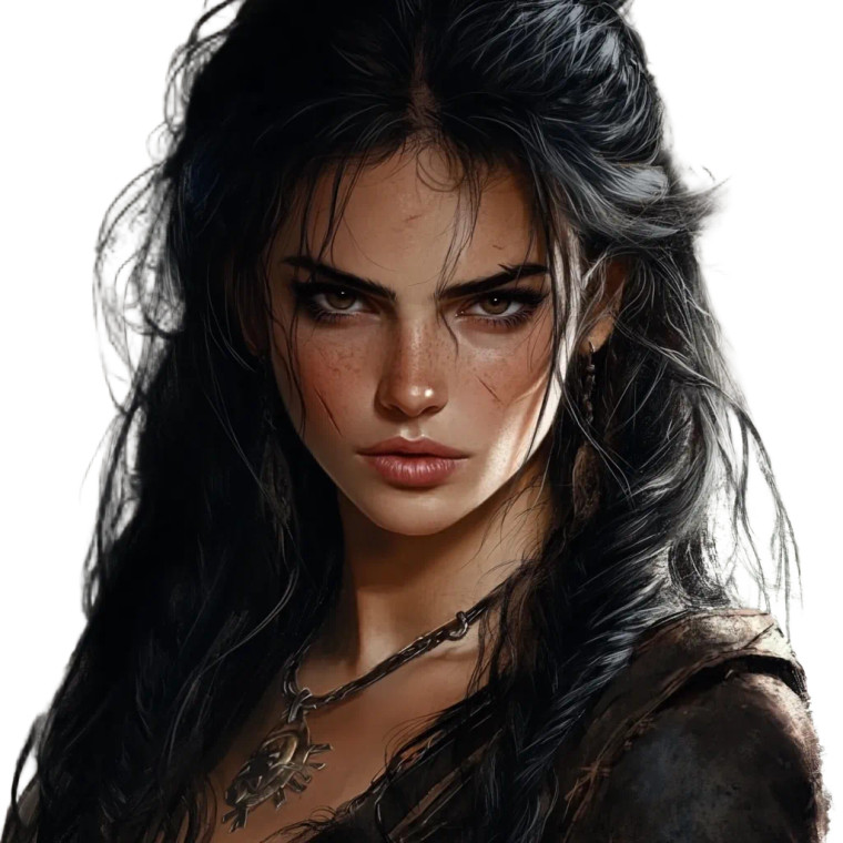 Barbarian Woman Vinyl Car Decal Sticker – Waterproof & UV-Resistant 8"